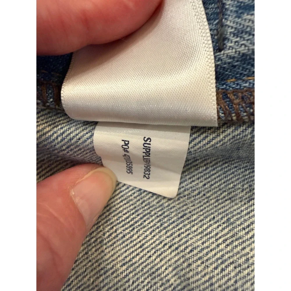 Polo‎ Ralph Lauren Varick Slim Straight Distressed Light Wash Blue Jeans 36x32